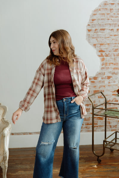 Harvest Wishes Plaid Top