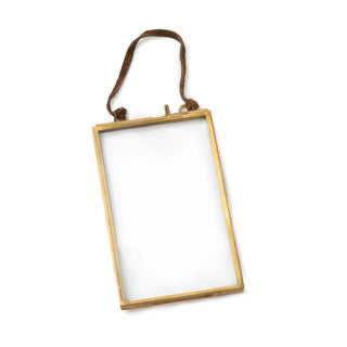 Brass + Glass Hanging Frame