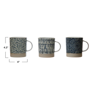 Blue Willow 16.oz Stoneware Mugs