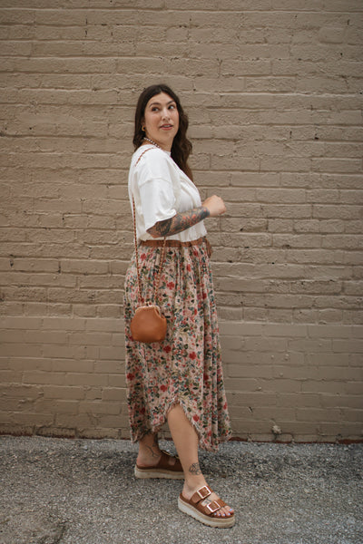 Lydia Floral Reversible Midi Skirt