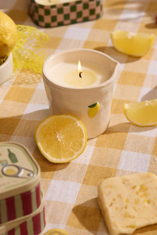 Bistro Meyer Lemon Icon Ceramic Candle