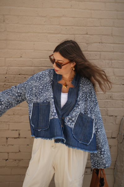 Darby Paisley Denim Shirt