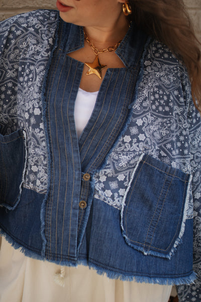 Darby Paisley Denim Shirt