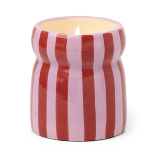 Cabana Pink Peppermint Ceramic Candle