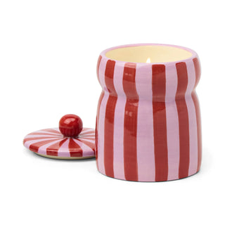 Cabana Pink Peppermint Ceramic Candle