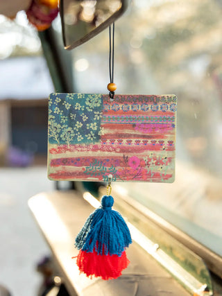 Flag Car Freshener