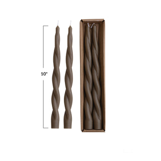 Unscented Twisted Taper Candles | Set of 2