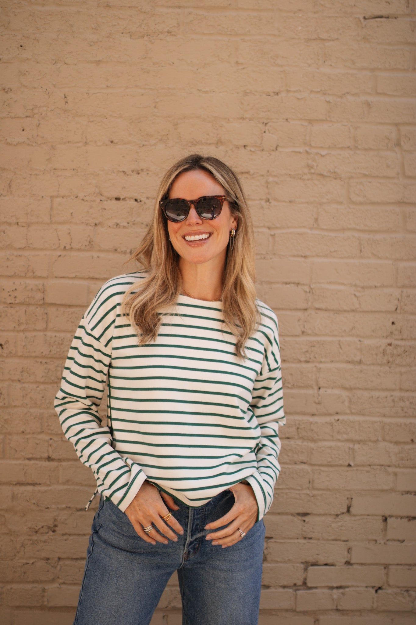 Cora Striped Long Sleeve Top