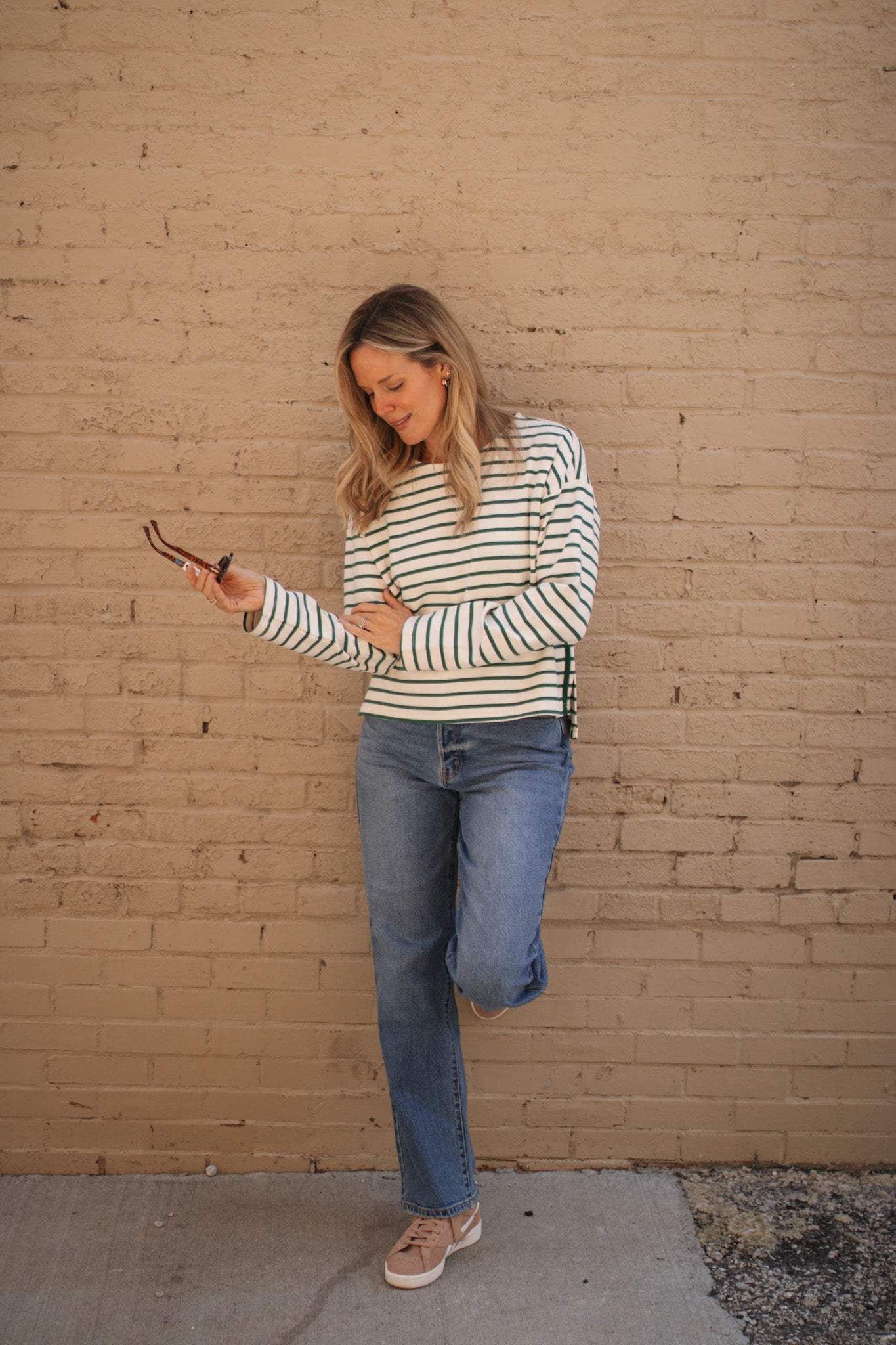 Cora Striped Long Sleeve Top