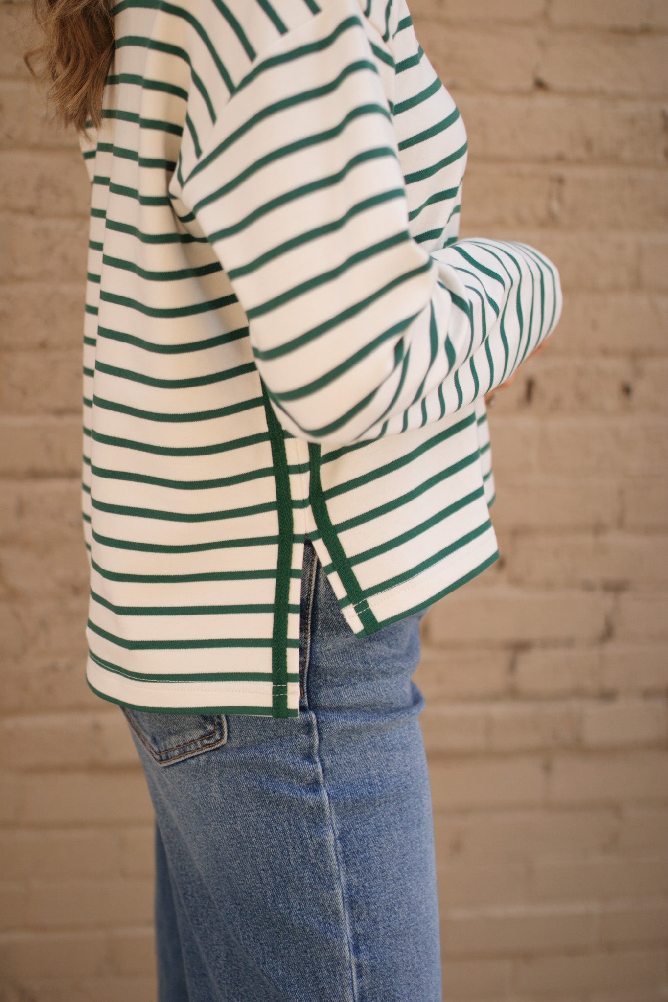 Cora Striped Long Sleeve Top