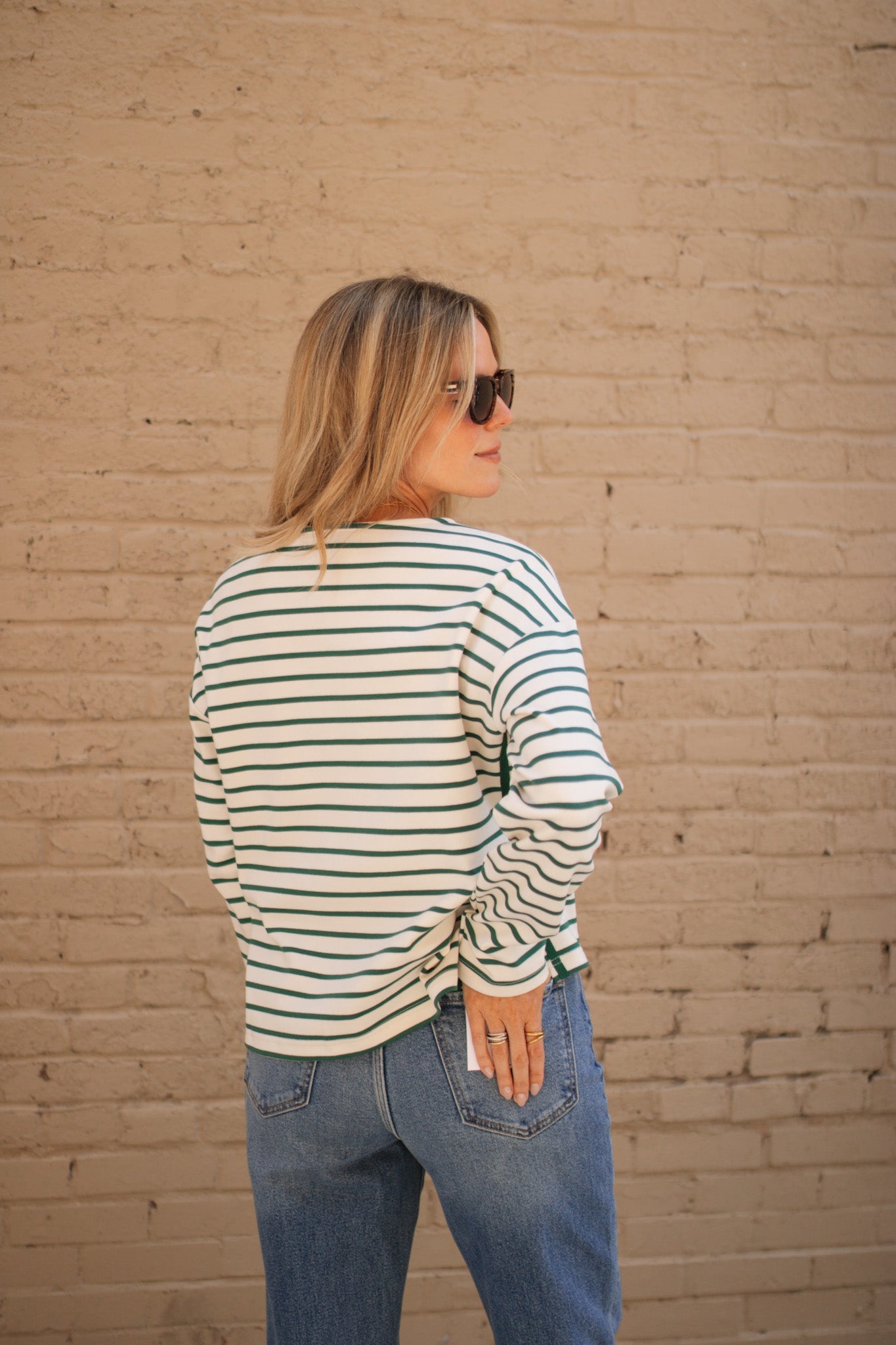 Cora Striped Long Sleeve Top