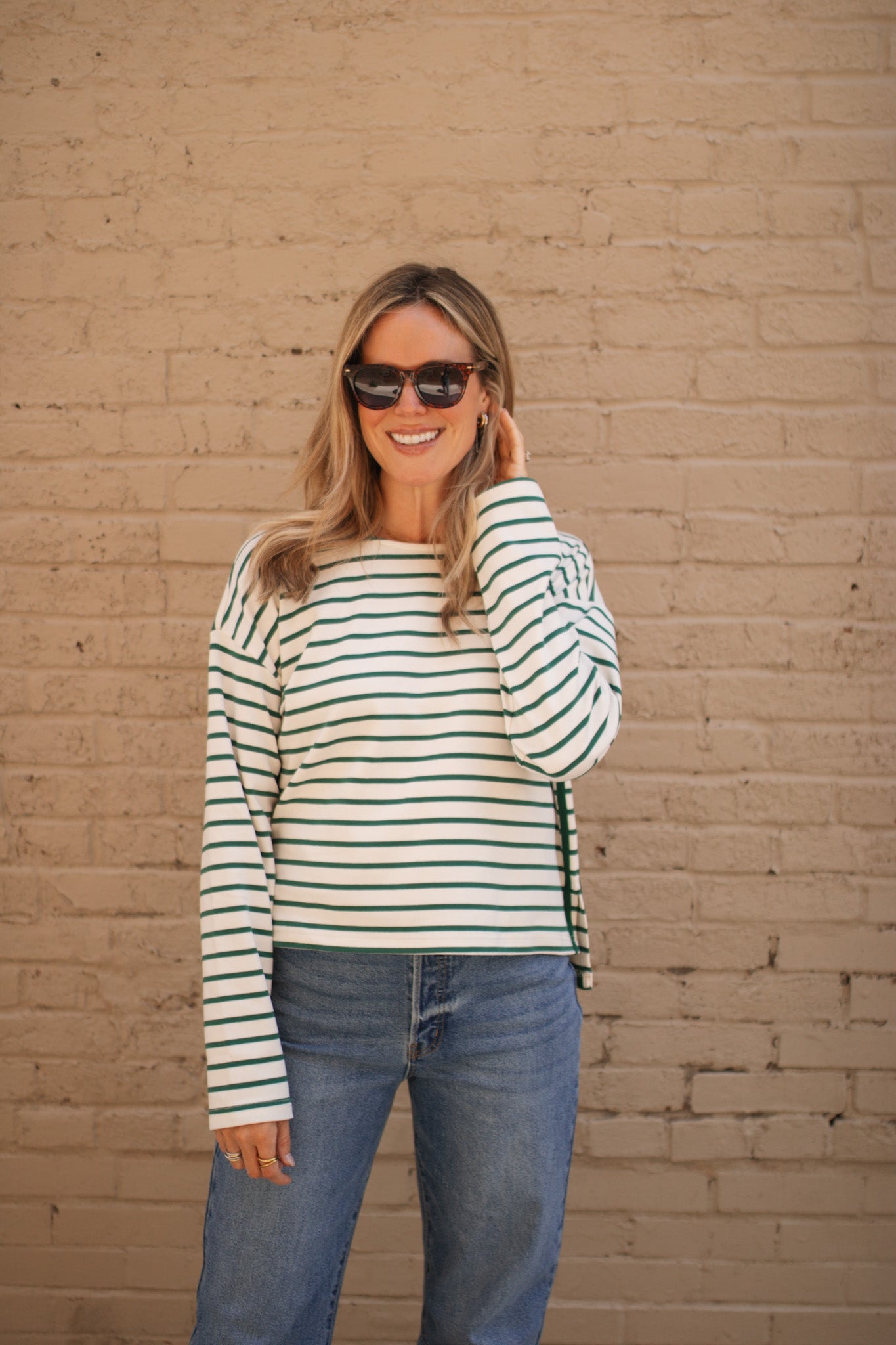 Cora Striped Long Sleeve Top