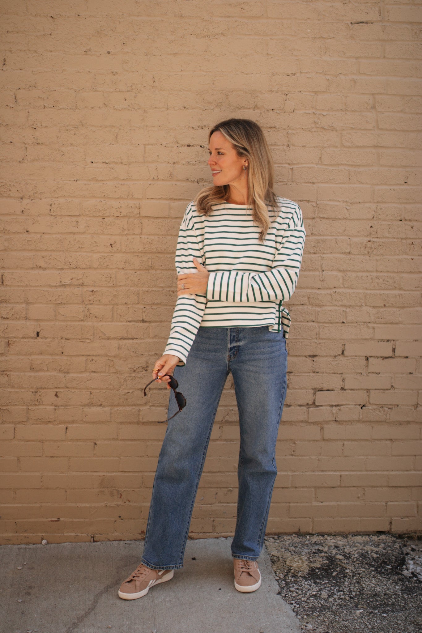Cora Striped Long Sleeve Top