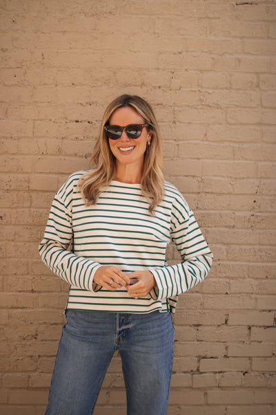 Cora Striped Long Sleeve Top