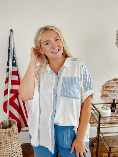 Coast To Coast Gauze Top