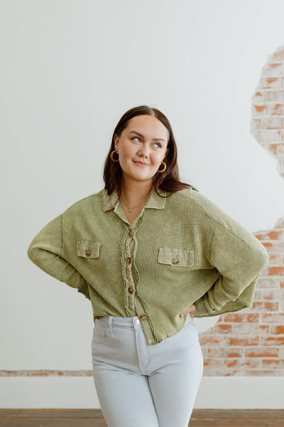 Fade Away Waffle Top