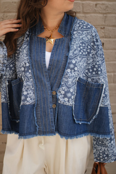 Darby Paisley Denim Shirt