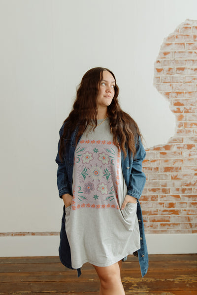 Just Me Graphic Tee Dress