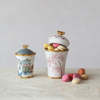 Palm House Stoneware Canister