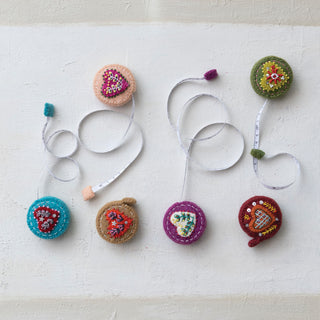 Embroidered Wool Felt Tape Measure