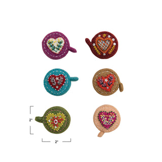 Embroidered Wool Felt Tape Measure
