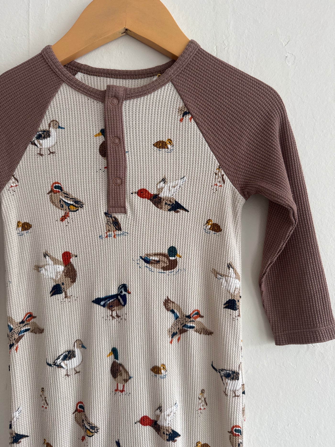Ducks Raglan Henley Romper
