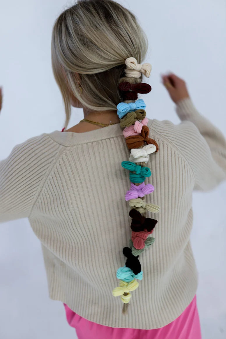 KAXI Bow Slick Back Ponytails | Set of 3