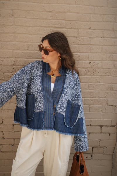 Darby Paisley Denim Shirt