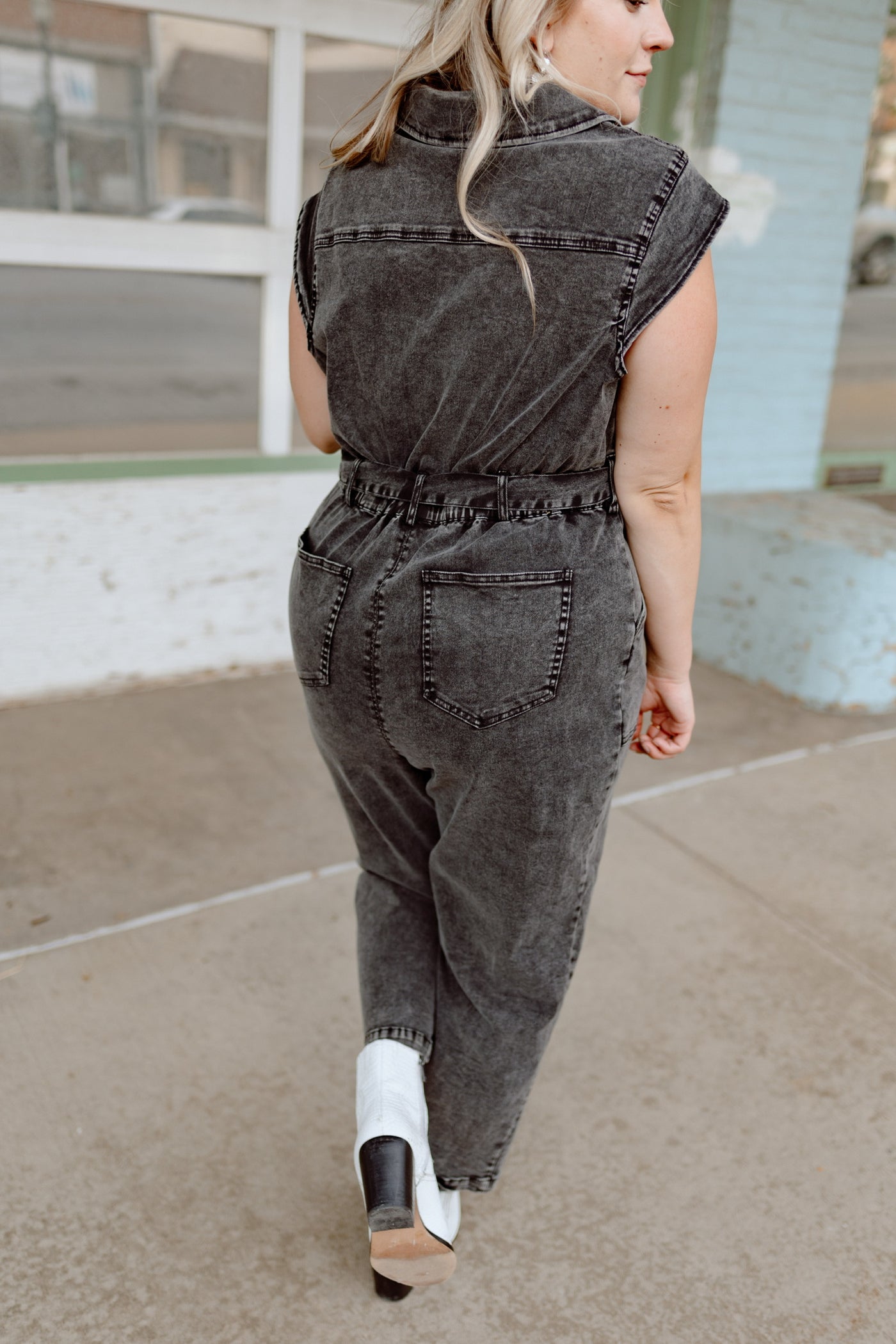 Take a Chance Denim Jumpsuit