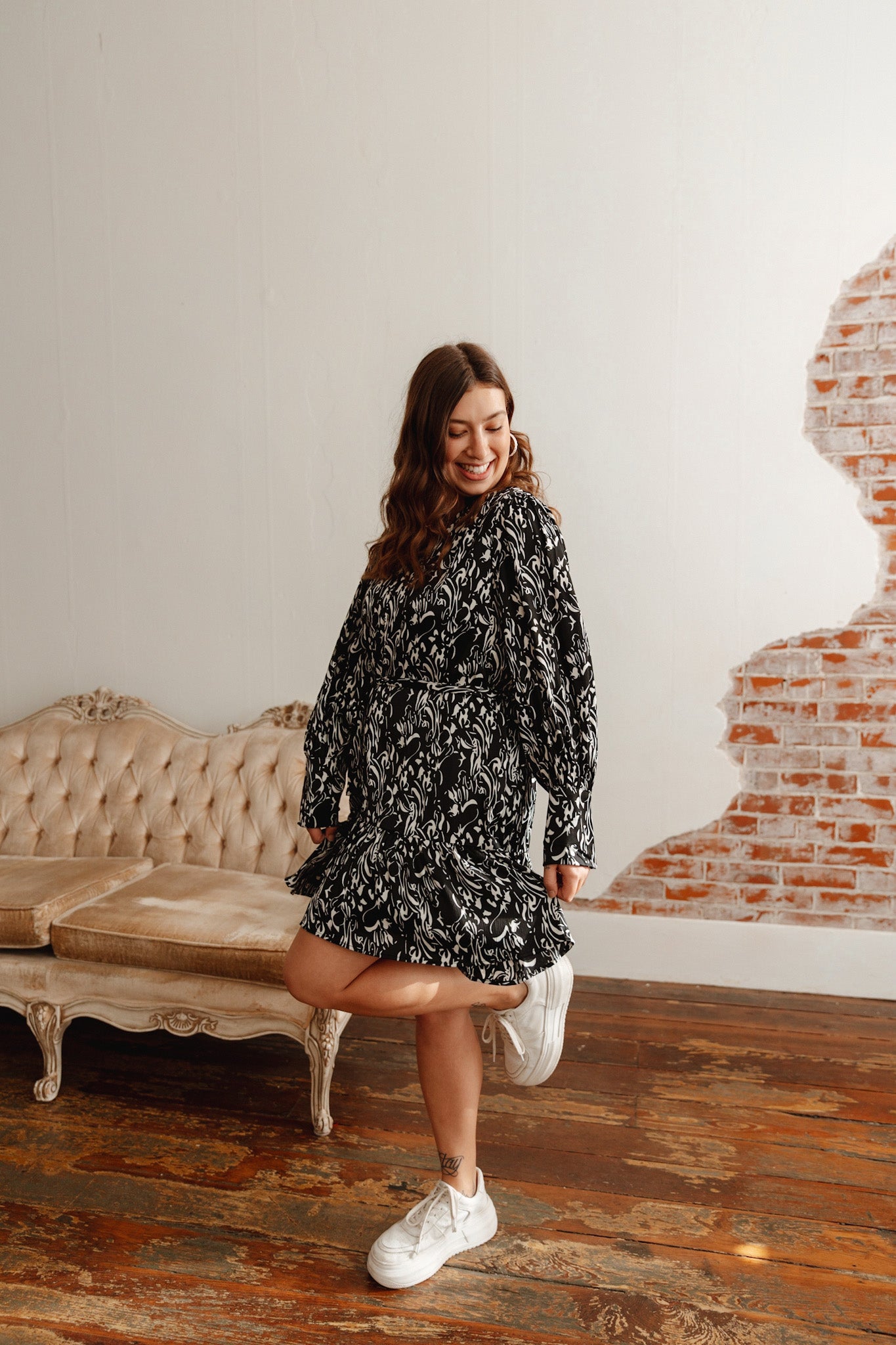 Catch Feelings Print Dress