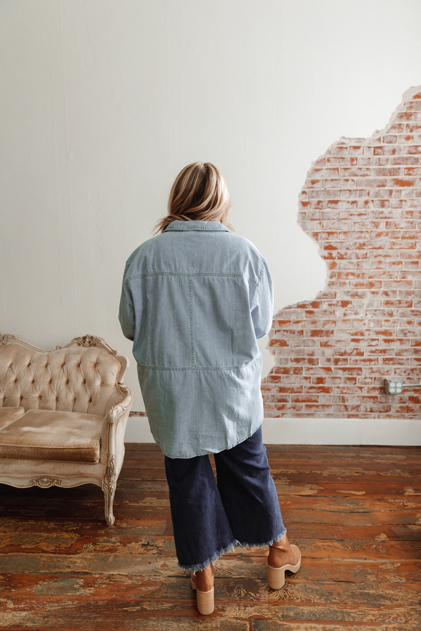 High Standards Denim Top
