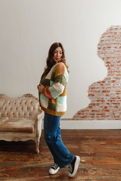 Need A Change Checked Cardigan