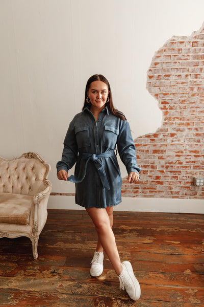 Embrace It Tie Mini Dress