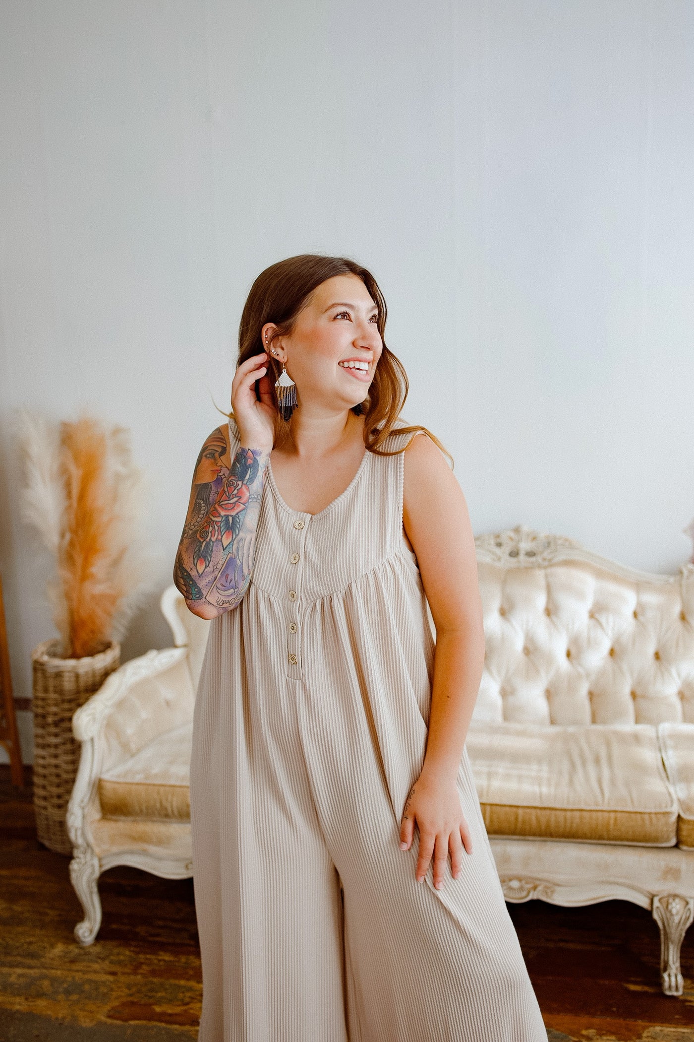 Humble Heart Ribbed Jumpsuit