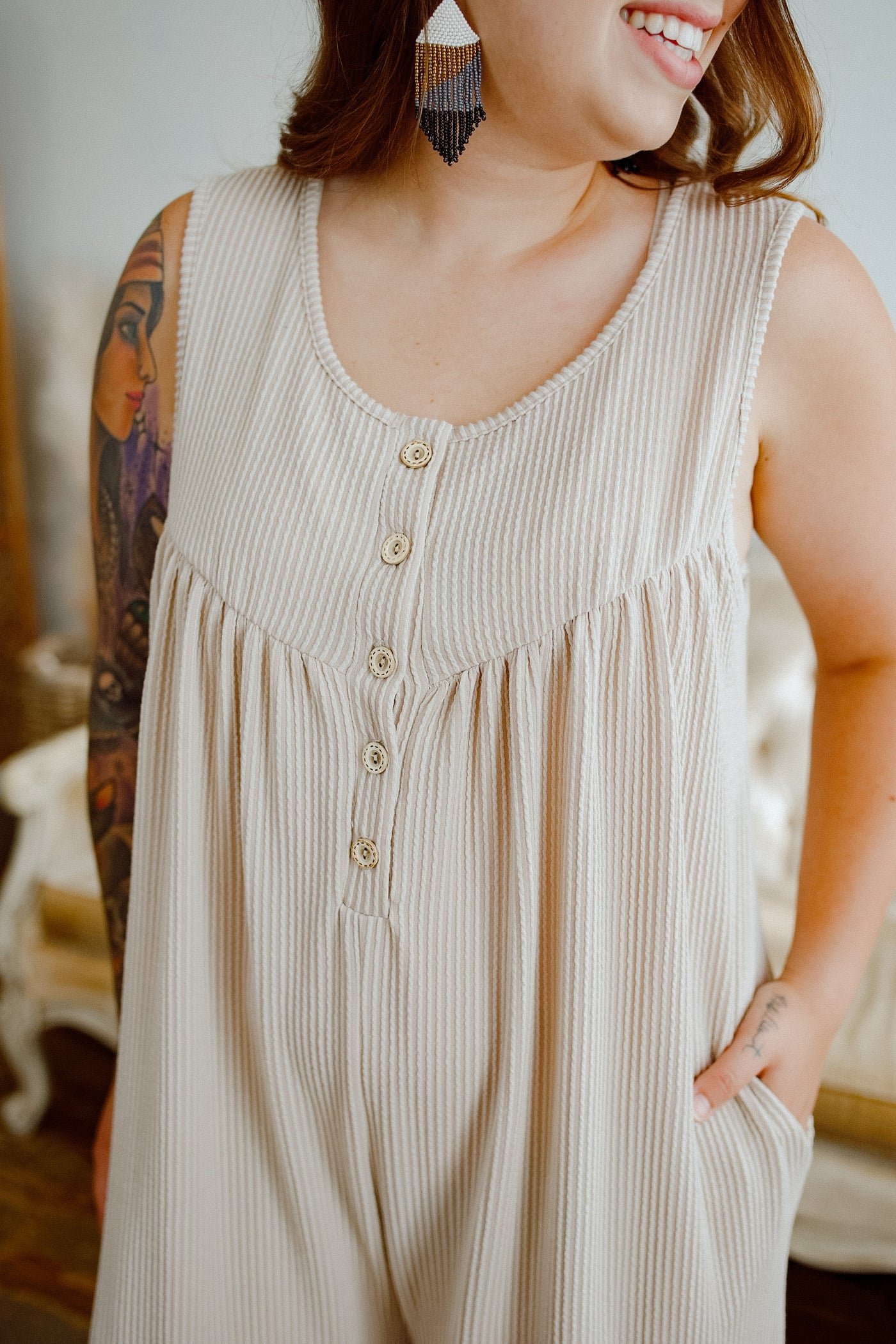 Humble Heart Ribbed Jumpsuit