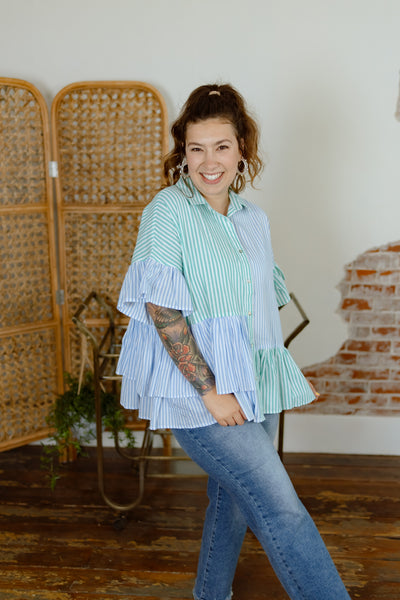 Let It Be Striped Top