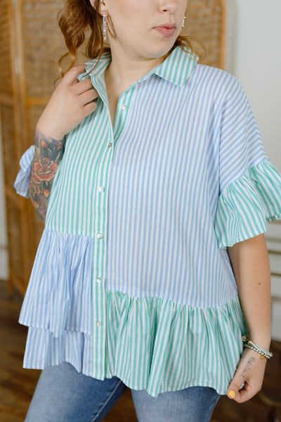 Let It Be Striped Top