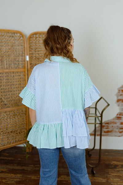 Let It Be Striped Top