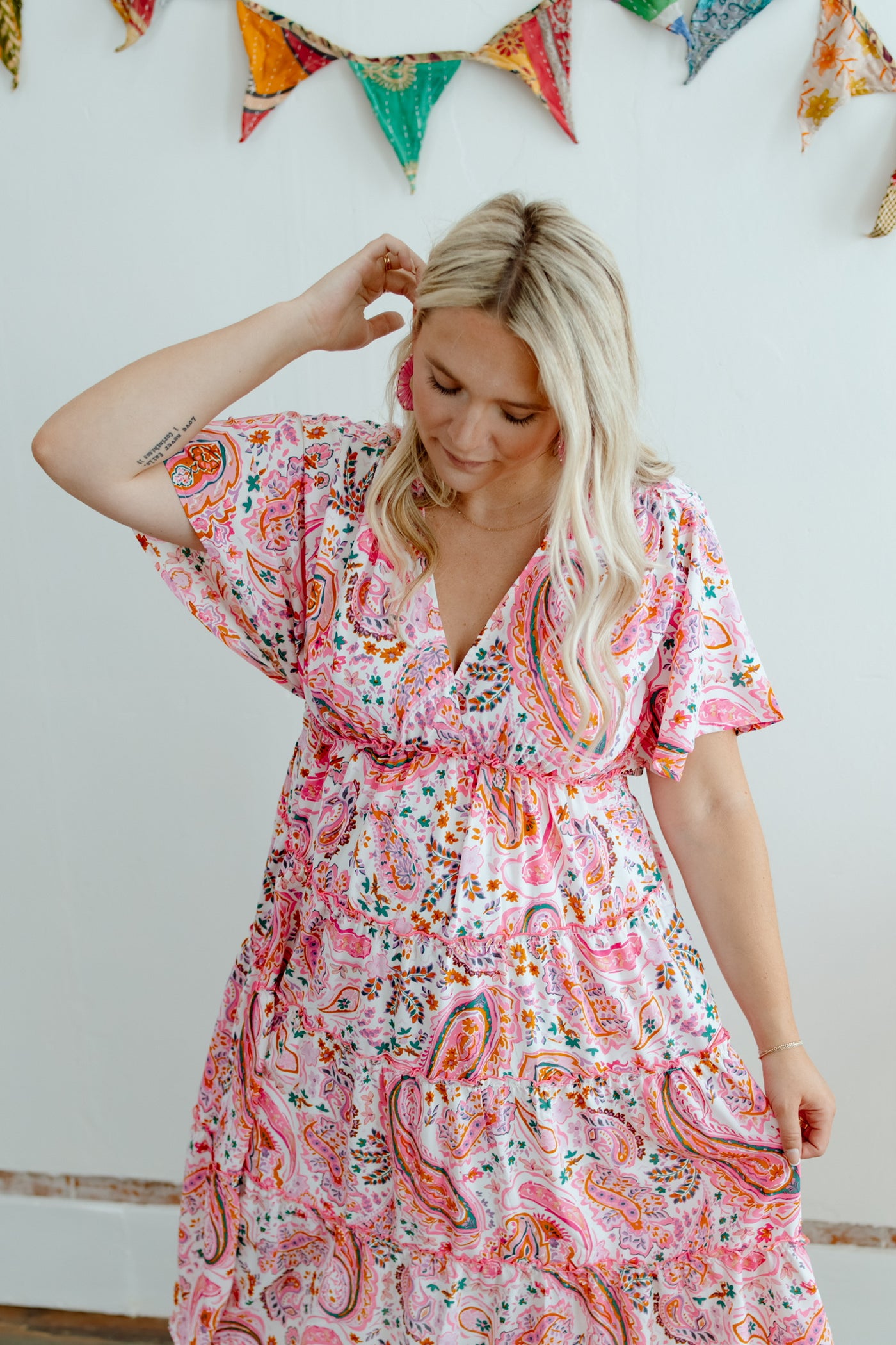 Purely Paisley Tiered Dress