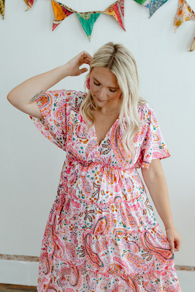 Purely Paisley Tiered Dress