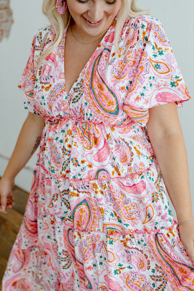 Purely Paisley Tiered Dress