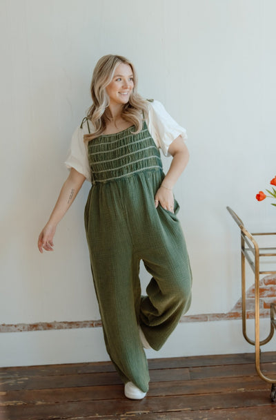 Own It Smocked Jumpsuit