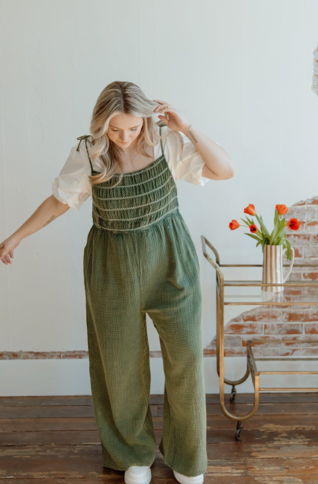Own It Smocked Jumpsuit