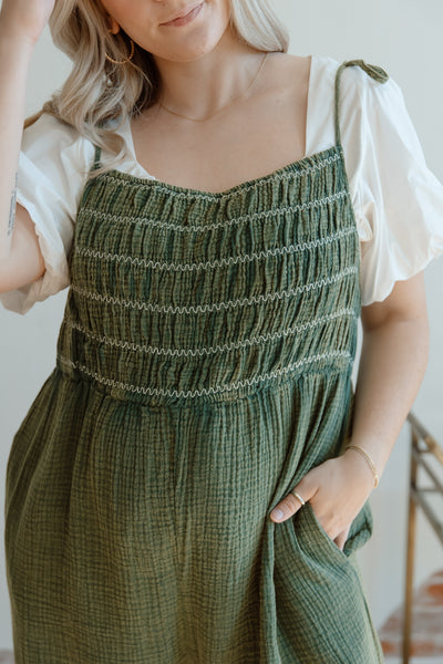 Own It Smocked Jumpsuit