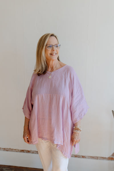 For Keeps V-Neck Linen Top
