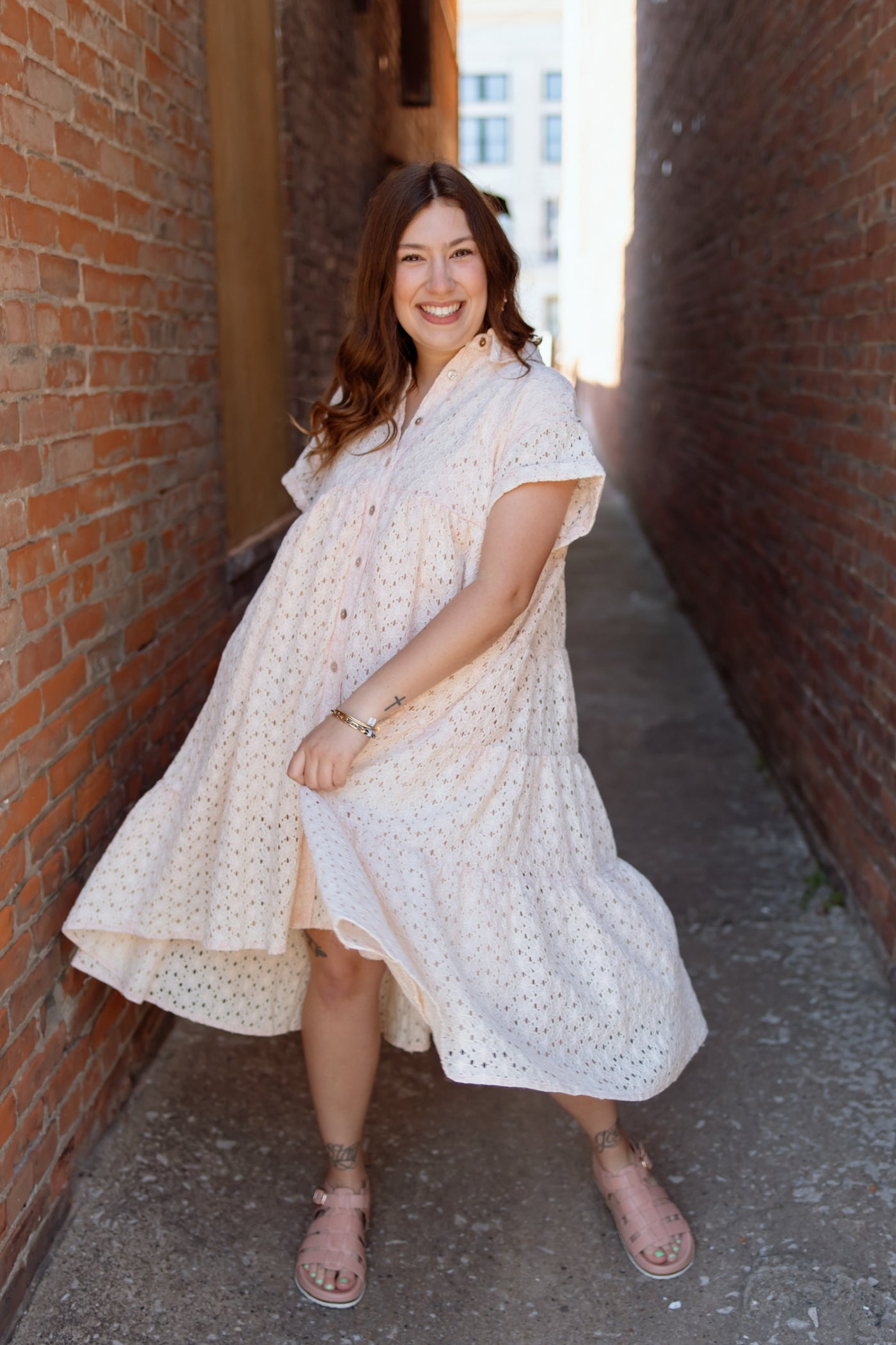 Blossoming Dreams Eyelet Dress