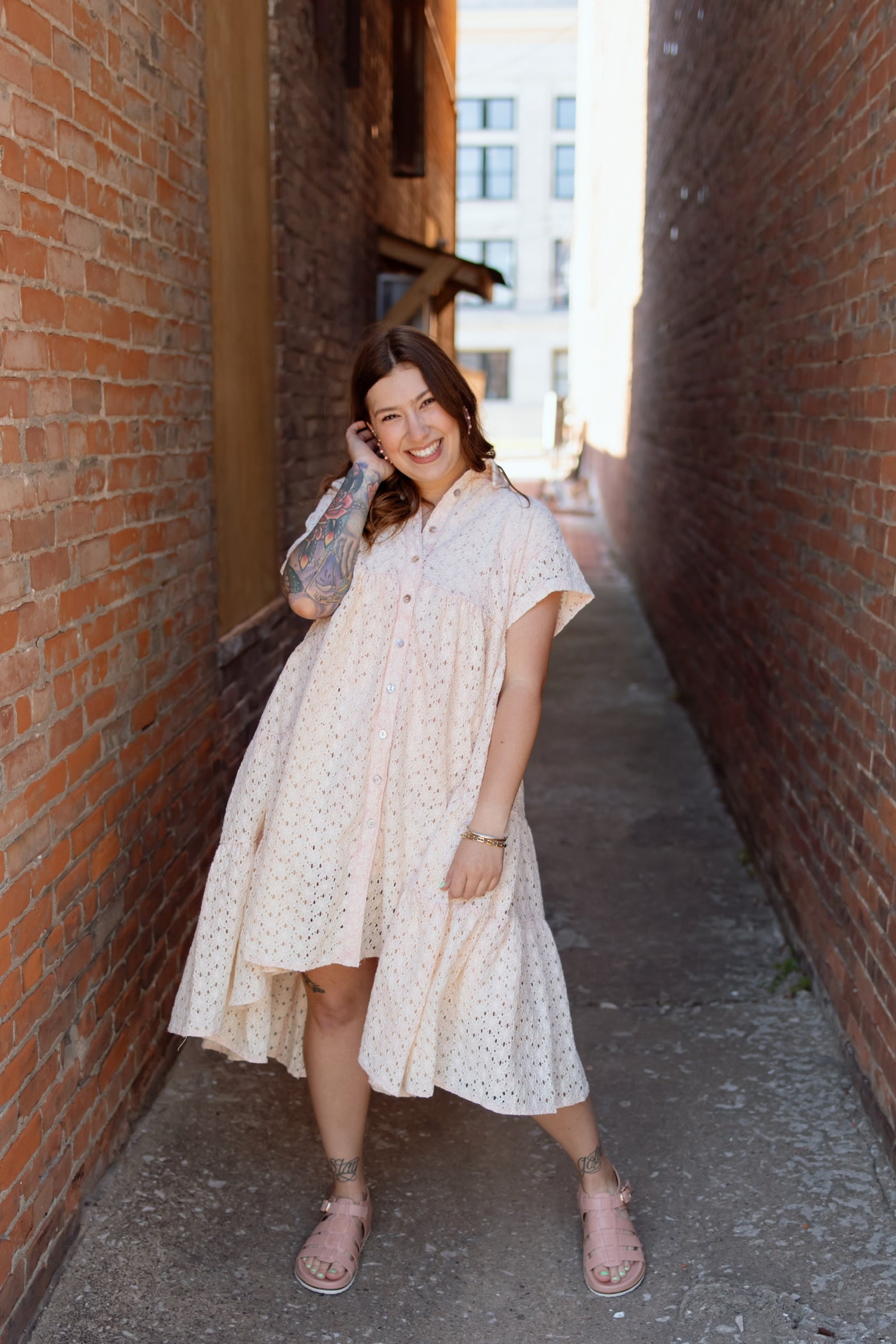 Blossoming Dreams Eyelet Dress