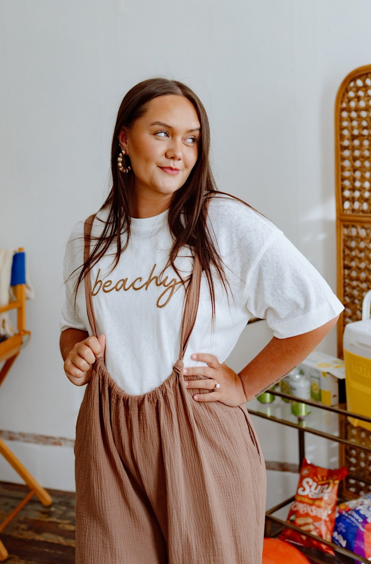 Beachy Embroidery Tee