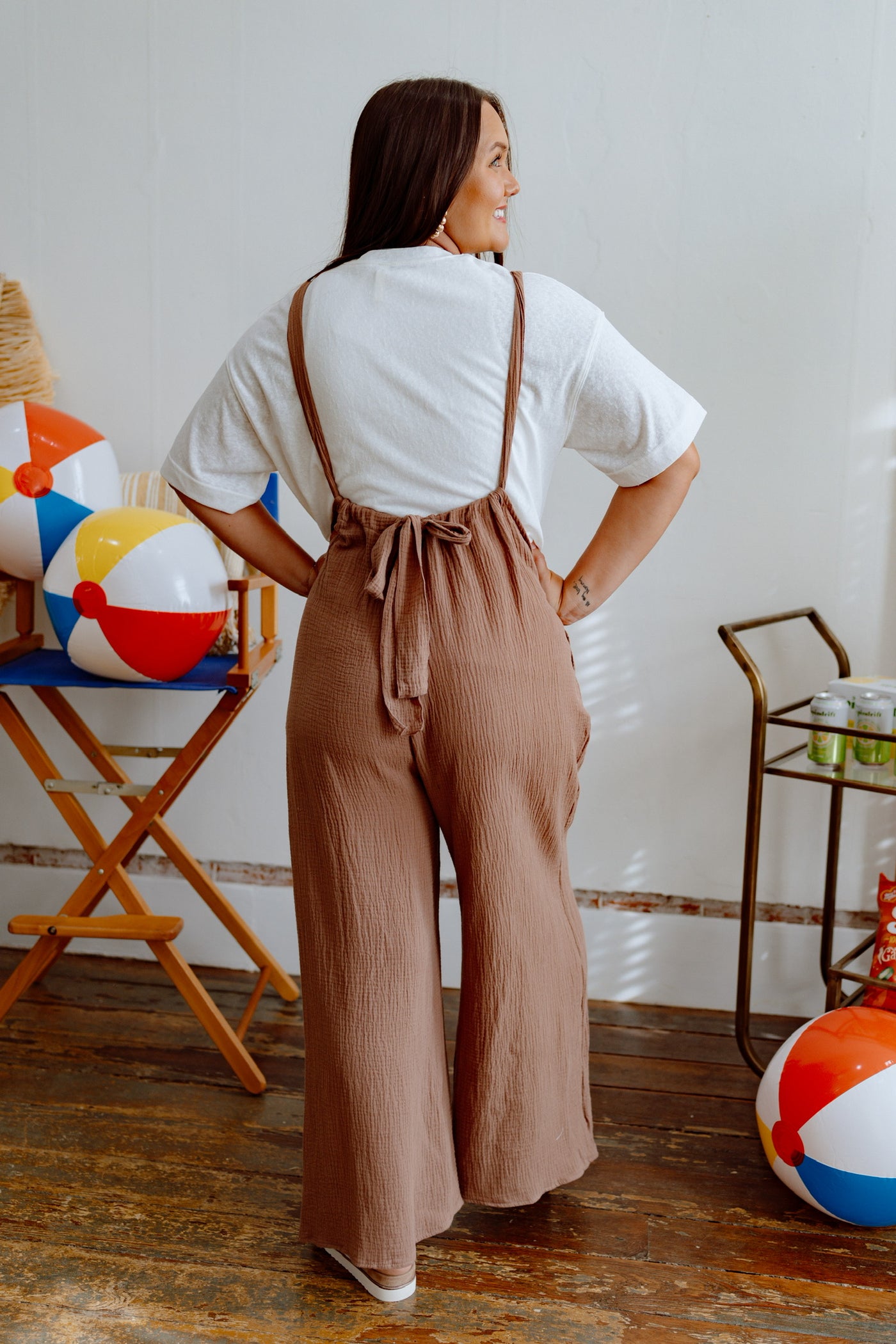 Keep It Going Suspender Pants