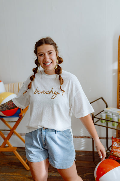 Beachy Embroidery Tee